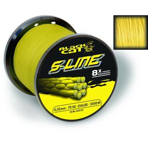 2352155-tresse-8-brins-black-cat-s-line-450m-jaune-0-55-mm