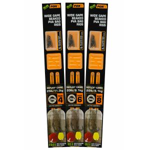 ccr173-ccr174-bas-de-ligne-fox-edges-wide-gape-beaked-pva-ready-rigs-20lb-marron-vert