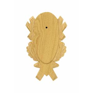 560812-ecusson-chevreuil-en-chene-sculpte-eurohunt-clair-18x9-cm
