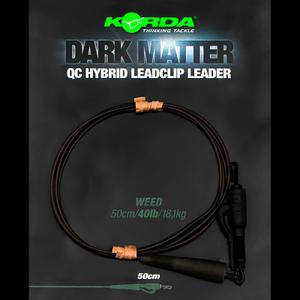 ksz92-clip-hybride-korda-dark-matter-leader-50-cm-qc-weed-marron-fonce-50-cm