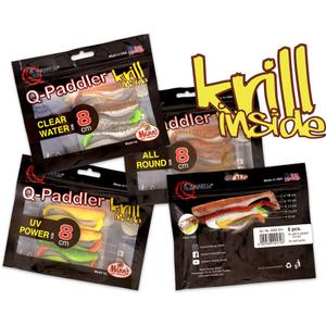 3566001-lot-de-6-leurres-quantum-q-paddler-power-packs-3x-hot-shad-plus-3x-desert-sunset-8-cm