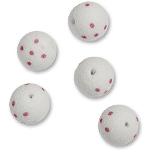 5301003-perles-zebco-flatty-scratcher-eva-beads-rouge-fluo-a-pois-rouges-13-mm